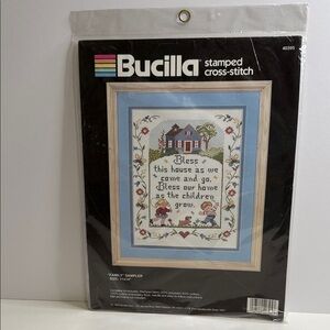 Bucilla Stamped Cross-Stitch Kit vintage 1990s